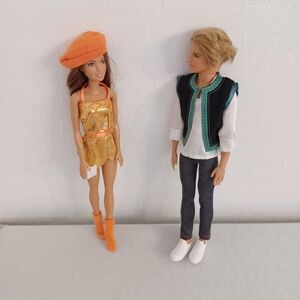 Lot of 2 Barbie Doll & Ken Doll